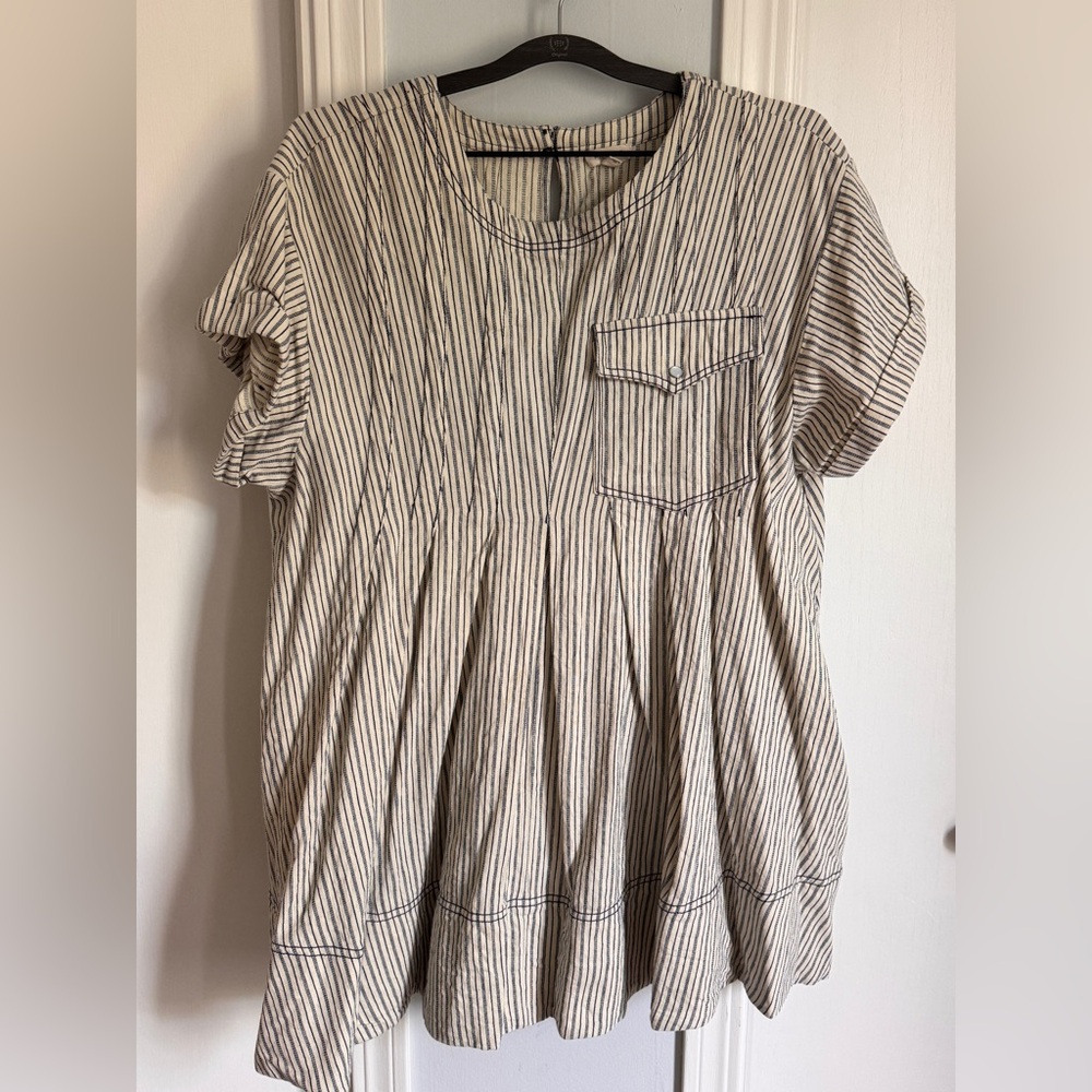 Pilcro denim mini swing dress